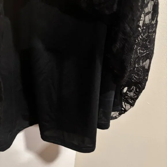 LulaRoe Black Lace Lucy skirt Size: Medium - Picture 7 of 11
